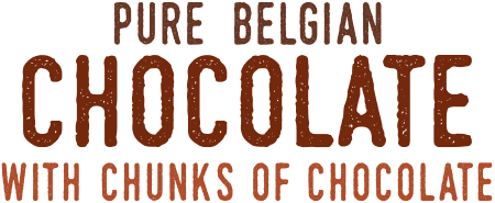 Pure belgian<br />
chocolate
